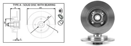 Диск гальмівний APLUS 61497BAP