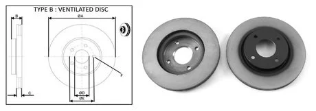 Диск гальмівний, лев/прав, пров. APLUS 61714AP