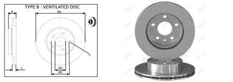Диски гальмiвнi перед MB Vito (638) 20-28 0296-0703 APLUS 61997AP