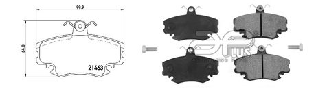 Колодки тормозные APLUS 71119AAP