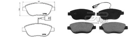 Колодки тормозные APLUS 71152BBAP