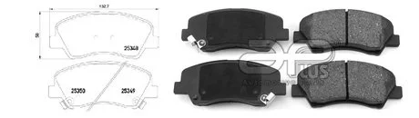 Колодки гальмівні, ліві/праві, передні APLUS 71191AAP