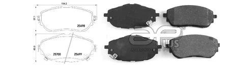 Гальмівні колодки APLUS 71194BAAP