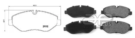 Колодки гальмiвнi APLUS 71197AAP