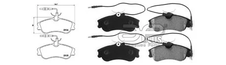 Колодки гальмiвнi APLUS 71233AAP