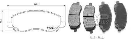 Колодки тормозные APLUS 71239BAAP