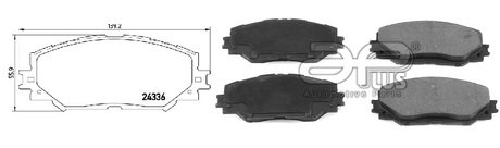 Колодки тормозные APLUS 71251BAAP