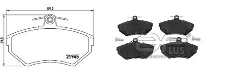 Колодки тормозные APLUS 71289AAP