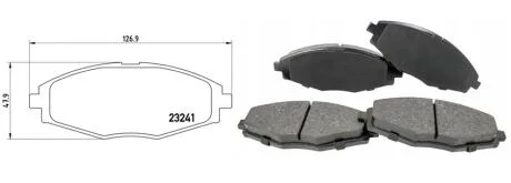 Гальмівні колодки дискові перед Daewoo Lanos 13, Matiz 08-15 0597- APLUS 71667AAP