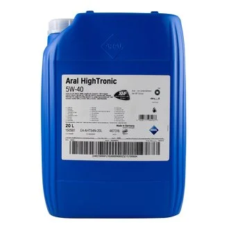Масло моторное 5W40 High Tronic (20L) (VW505 00/505 01/MB 229.31) (20633) ARAL 1505B1