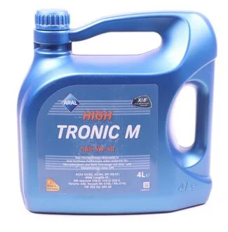 Масло моторное 5W40 High Tronic M (4L) (MB229.3/229.5/226.5/VW 502 00/ 505 00) (21404) ARAL 154FE8
