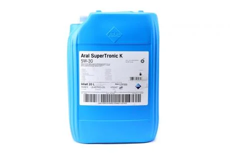 Олива моторна 5W30 Super Tronic K (20 л) (VW504 00/507 00/MB229.51/229.52/229.31/229.52/BMW Longlife-04) ARAL 15DBC5
