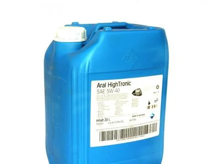 Олива моторна 5W40 High Tronic (20L) (VW505 00/505 01/MB 229.31) (20633) ARAL AR-1505B1