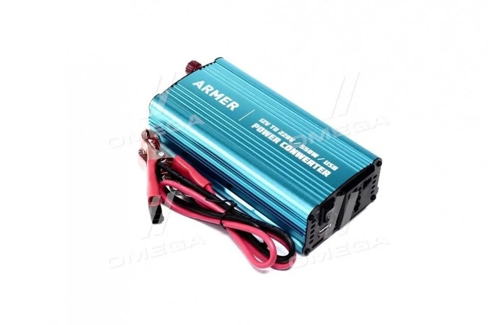 Преобразователь напряжения 12V-220V/550W/USB/мод.волна <> ARMER ARM-PI600 (фото 1)