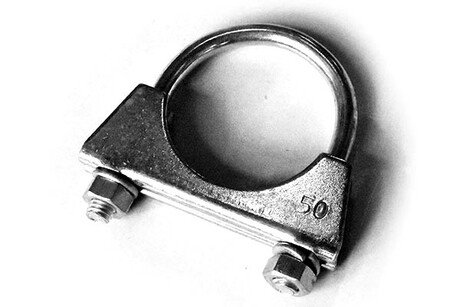 Хомут глушителя стремяночный M8 Ф50 мм (оцинк. сталь) (10шт) ASAM 55317
