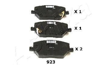 Комплект гальмівних колодок переднього. Fiat 500X Jeep Compass, Renegade 10-20D 0714- ASHIKA 50-09-923