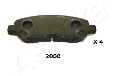 Тормозные колодки дисковые зад Toyota Kluger II 35 07-/Highlander 27 09- ASHIKA 51-02-2000 (фото 1)