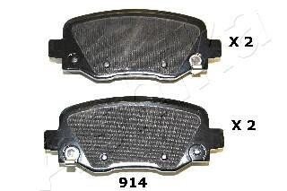 Колодки гальмівні зад Jeep Cherokee 20-32 13- ASHIKA 51-09-914