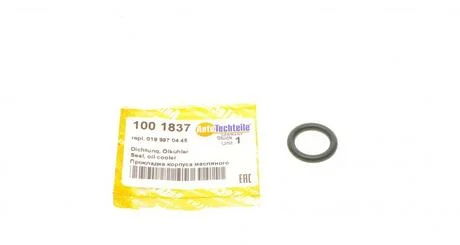 Кільце ущільнювача корпусу масляного фільтра. MB OM651 09- AUTOTECHTEILE 100 1837