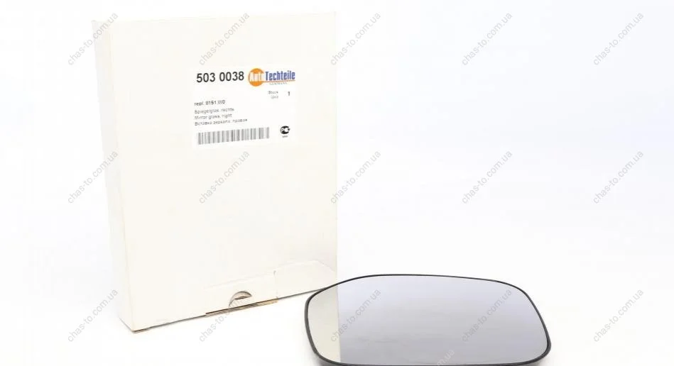 Скло дзеркала AUTOTECHTEILE 503 0038 (фото 1)