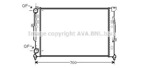 Радиатор PASSAT6/A6/SUPERB BRAZED (Ava) AVA COOLING AI2189