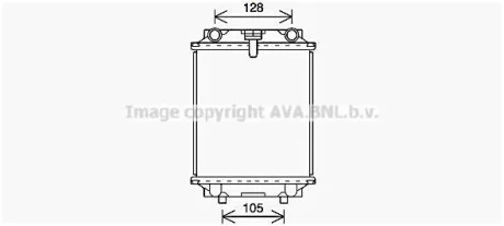 Радиатор охлаждения двигателя Audi A1, A3 (12-20)/Seat Leon (13-20)/VW Jetta, Go AVA COOLING AI2415