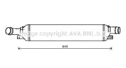 Охолоджувач наддувального повітря AVA COOLING AI4358