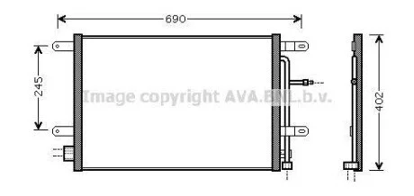 Радіатор кондиціонера AVA COOLING AI5238