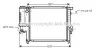Радиатор охлаждения двигателя BMW316/8/20/5 E36 MT 90- (Ava) AVA COOLING BW2124 (фото 1)
