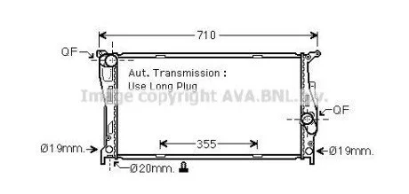 Радіатор AVA COOLING BW 2542