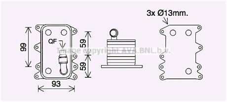 Охолоджувач оливи AVA COOLING BW3560