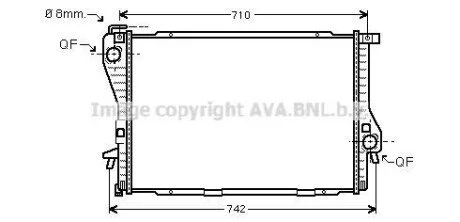 Радіатор AVA COOLING BWA 2233