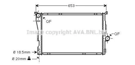 Радіатор AVA COOLING BWA 2278