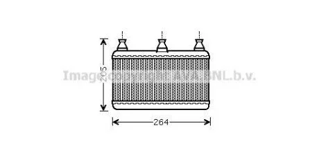 Радиатор отопителя салона AVA AVA COOLING BWA6341