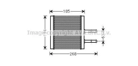 Радіатор обігрівача Aveo 09/02- (AVA) AVA COOLING CTA6042