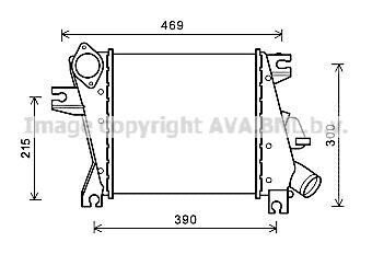 Интеркуллер NISSAN X-TRAIL (2001) 2.2 DCI (AVA) AVA COOLING DN4411