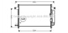 Конденсор кондиционера AVEO (AVA) AVA COOLING DW5049D (фото 1)