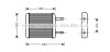 Радиатор отопителя DAEW MATIZ 0.8 MT/AT 98-(AVA) AVA COOLING DWA6024 (фото 1)