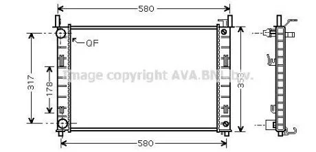 Радиатор AVA COOLING FDA 2324