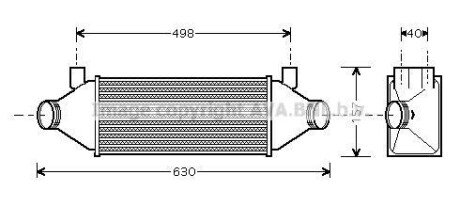 Інтеркулер Ford Transit 24TDDI (00-) AVA AVA COOLING FDA4314