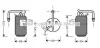 Осушувач кондиціонера Ford Fiesta 125-1,6i 01>08 AVA AVA COOLING FDD331 (фото 1)