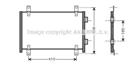 Радіатор кондиціонера Citroen Jumper/Peugeot Boxer/Fiat Ducato (02-) AVA AVA COOLING FTA5302