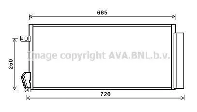 Радіатор кондиціонера Fiat Doblo 13d 16d 20d 10> MT AVA AVA COOLING FTA5396D