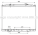 Радиатор охлаждения двигателя Honda Pilot (09-) 3.5i AVA AVA COOLING HD2267 (фото 1)
