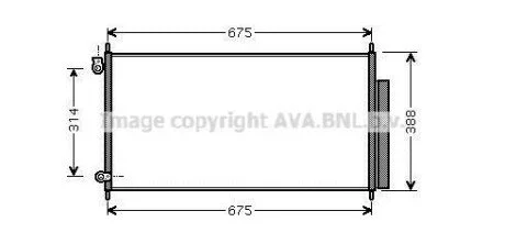 Радиатор кондиционера AVA AVA COOLING HD5185D