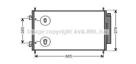 Конденсатор кондиціонера HONDA CR-V (RE) (06-) AVA COOLING HD5214D (фото 1)