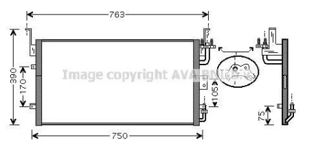 Радіатор кодиціонера CLEVER FIT AVA COOLING HY5083