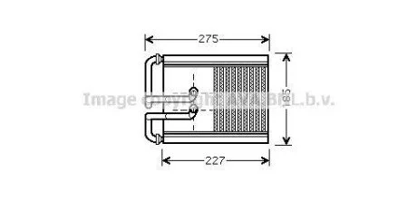 Радіатор печі HYUNDAI Tucson (2005->) (AVA) AVA COOLING HY6168