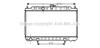 Радиатор охлаждения двигателя Santa Fe 2.4 i * Aut. 08/00- (AVA) AVA COOLING HYA2110 (фото 2)