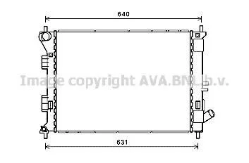 Радіатор охолодження двигуна Hyundai Elantra (11-15), I30 (12-)/KIA Ceed (12-18), Cerato (13-) (HYA2 AVA COOLING HYA2335